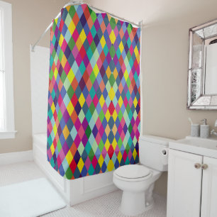 Pattern Fashion Colorful- Modern spring hipster Shower Curtain