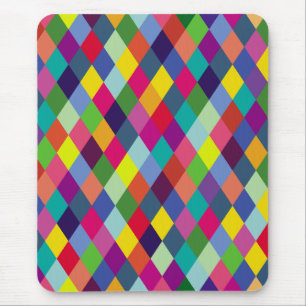 Pattern Fashion Colourful- Modern spring hipster   Mouse Pad
