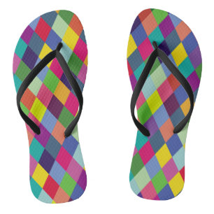 Pattern Fashion Colourful- Modern spring hipster Thongs