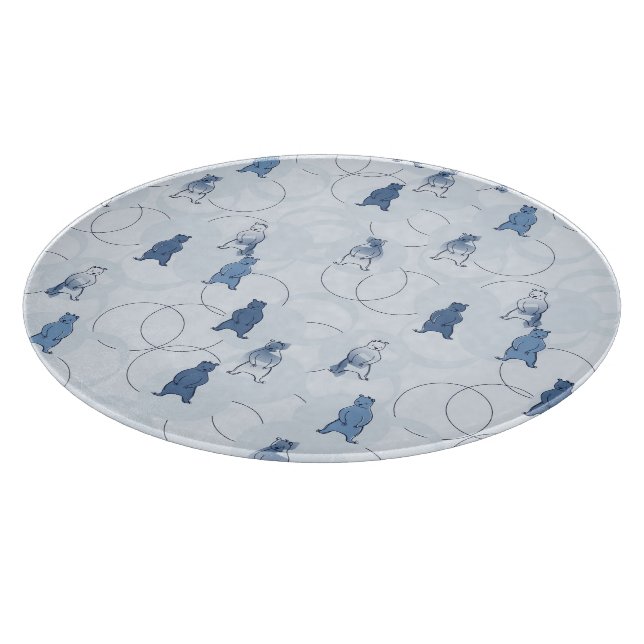 pattern featuring a grizzly bear cutting board (Corner)