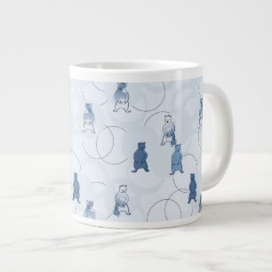pattern featuring a grizzly bear large coffee mug