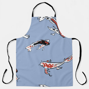 Pattern fish carp koi koi carp apron