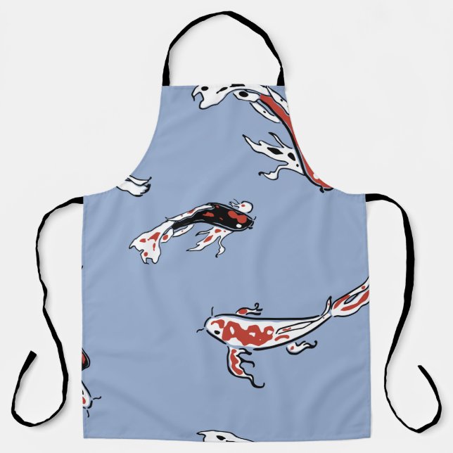 Pattern fish carp koi koi carp apron (Front)