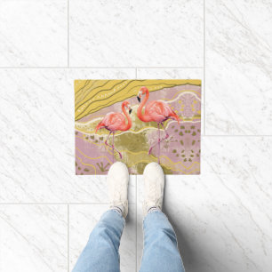 pattern flamingo Doormat