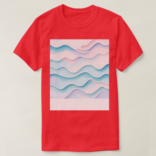 Pattern Flat Illustration Bright Isometric Pastel  T-Shirt (Design Front)