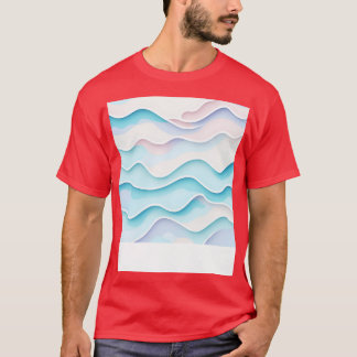 Pattern Flat Illustration Bright Isometric Pastel  T-Shirt
