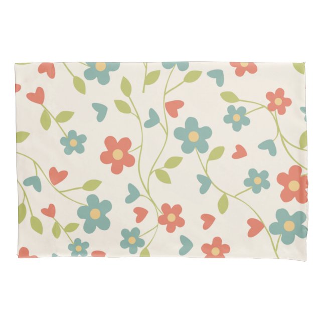 Pattern Floral Pillow Case (Front)
