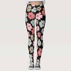 Pattern Flower Colourful Vintage Leggings