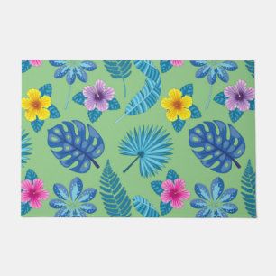 Pattern Flowers Colourful Cute Shining Doormat