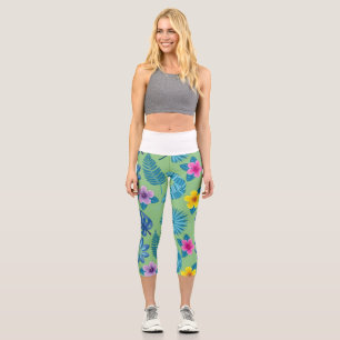 Pattern Flowers Colourful Cute Shining Leggings