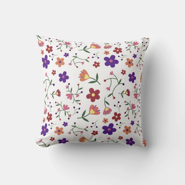 pattern flowers- cushion (Front)