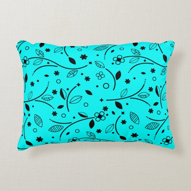 Pattern flowers flower texture decorative cushion (Front)