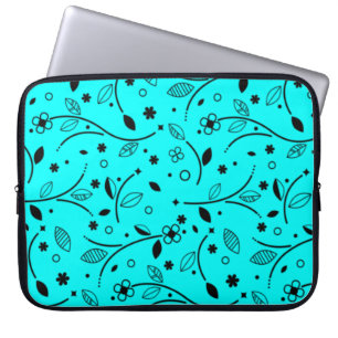 Pattern flowers flower texture laptop sleeve