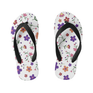 pattern flowers- kid's thongs