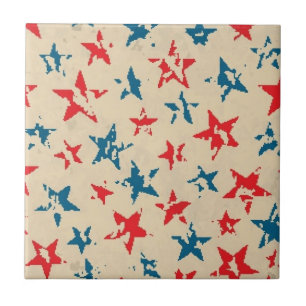 Pattern for 4th of July Ceramic Tile