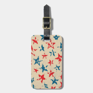 Pattern for 4th of July Luggage Tag