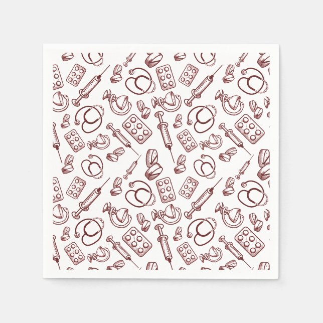 Pattern for medical Professions Napkin (Front)