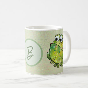 pattern frog coffee mug