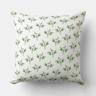 Pattern from bamboo twigs cushion