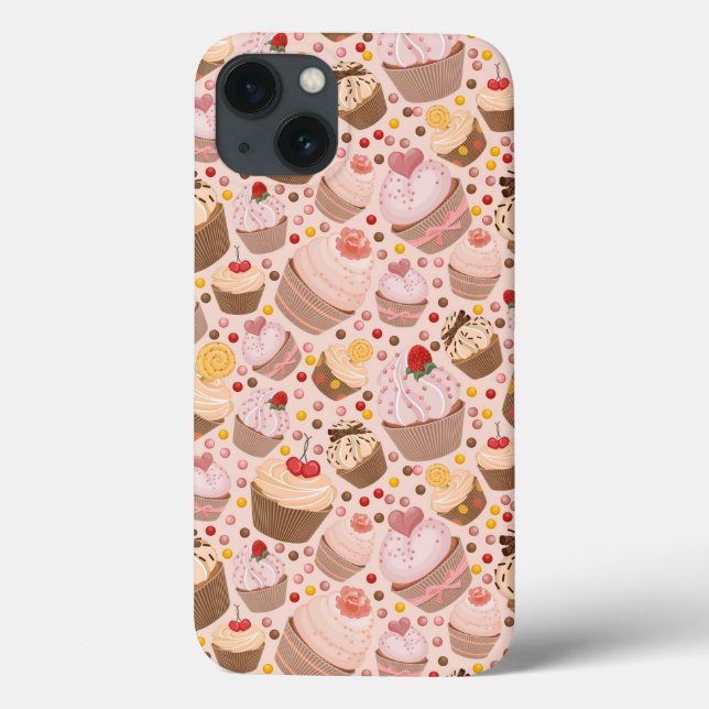 Pattern from celebratory cupcakes Case-Mate iPhone case (Back)