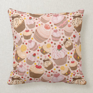 Pattern from celebratory cupcakes cushion