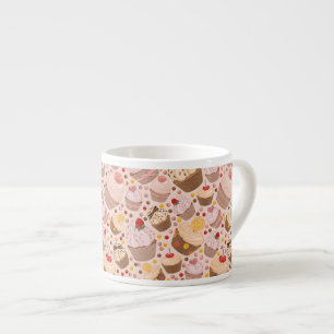 Pattern from celebratory cupcakes espresso cup