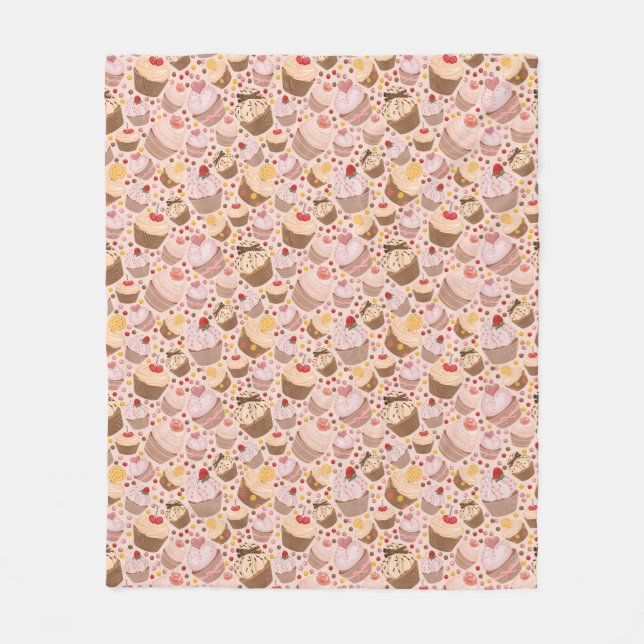 Pattern from celebratory cupcakes fleece blanket (Front)