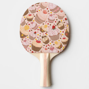 Pattern from celebratory cupcakes ping pong paddle