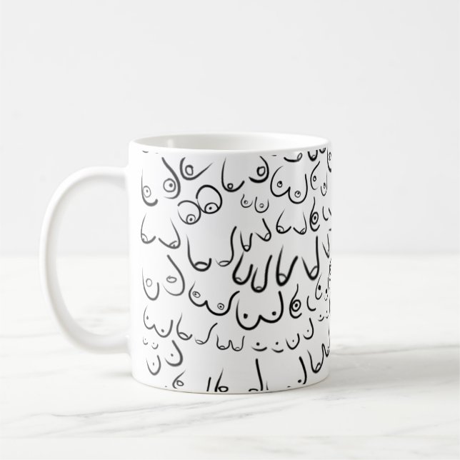Pattern funny humour coffee mug (Left)