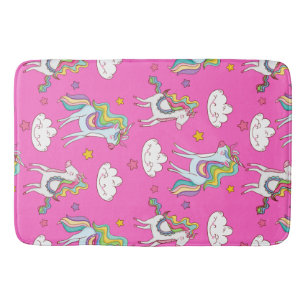 Pattern Funny Unicorn Cute     Bath Mat