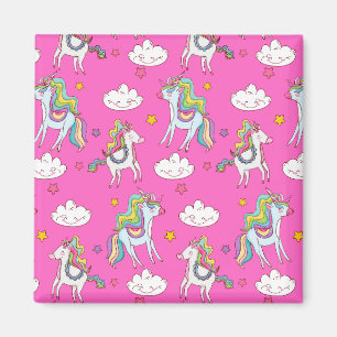 Pattern Funny Unicorn Cute Magnet