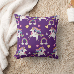 Pattern Funny Unicorn Magic Horse Cute    Cushion