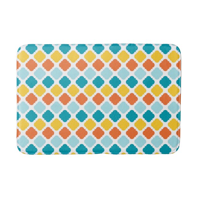  Pattern Geometric Vintage Stylish Modern   Bath Mat (Front)