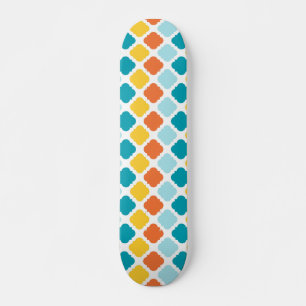 Pattern Geometric Vintage Stylish Modern Skateboard