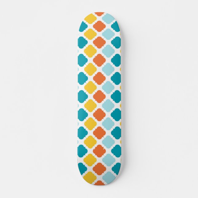  Pattern Geometric Vintage Stylish Modern    Skateboard (Front)