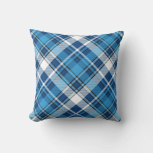 Pattern Geometric Vintage Trendy Blue Cushion