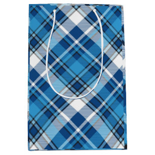 Pattern Geometric Vintage Trendy Blue            Medium Gift Bag