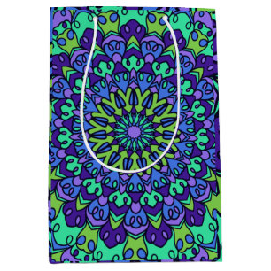 Pattern Geometric Vintage Trendy Cute Medium Gift Bag