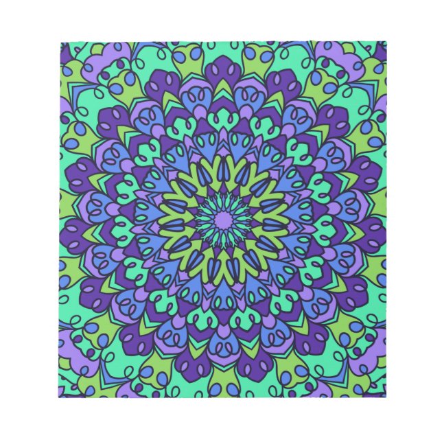 Pattern Geometric Vintage Trendy Cute       Notepad (Front)
