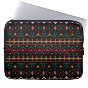 Pattern Geometric Vintage Trendy Stylish Colourful Laptop Sleeve