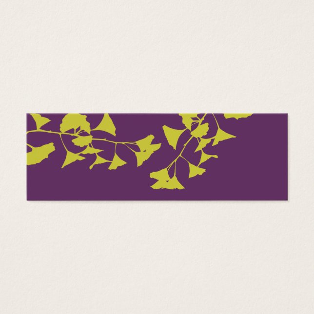 Pattern Glowing Ginkgo Tree Branch Landscape Leaf (Front)