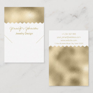 Pattern Gold Foil Necklace Display Card