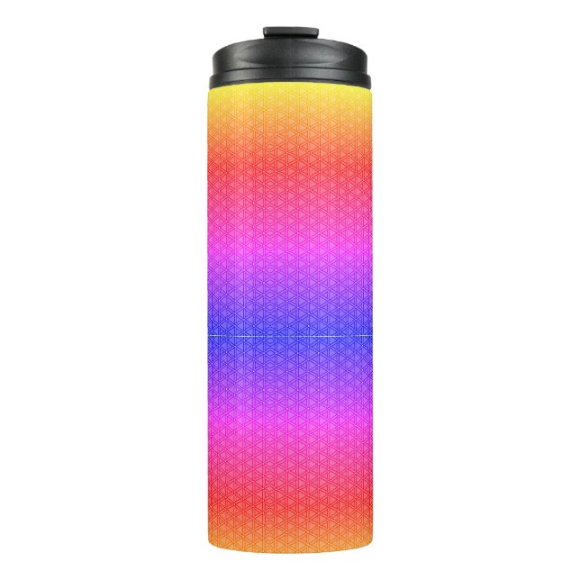 Pattern Gradient Stripes Thermal Tumbler (Front)