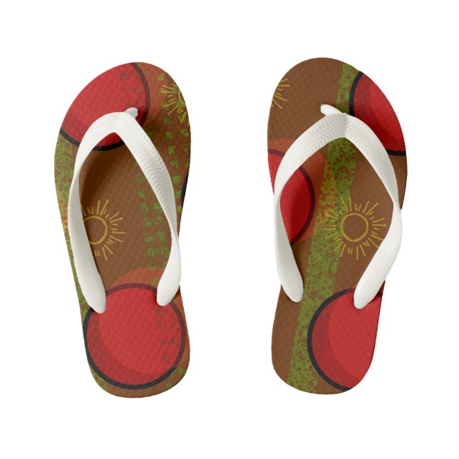 Pattern Graphic Kid's Thongs (Footbed)