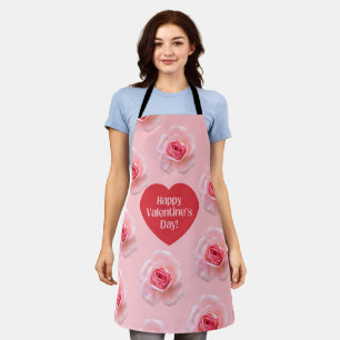 Pattern Happy Valentine`s Day 2023 Background      Apron