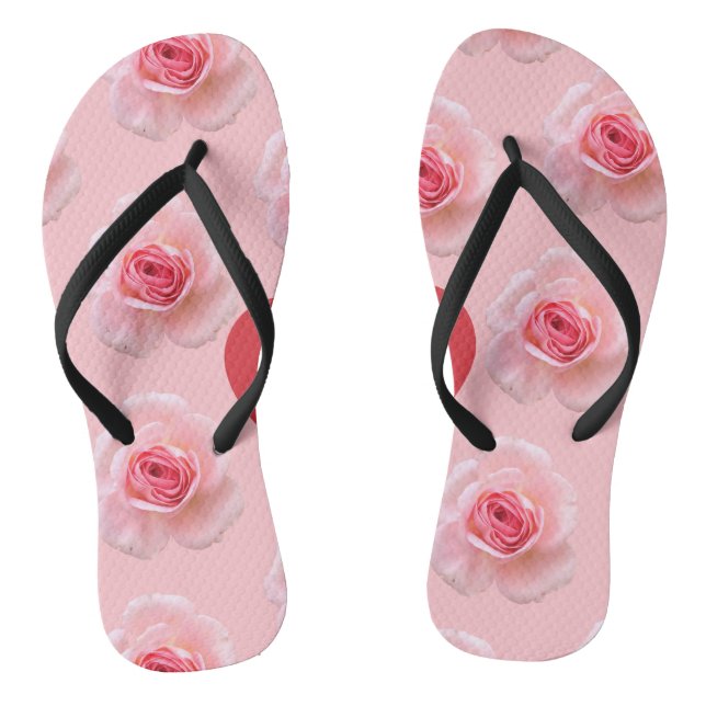 Pattern Happy Valentine`s Day 2024 Background    Thongs (Footbed)