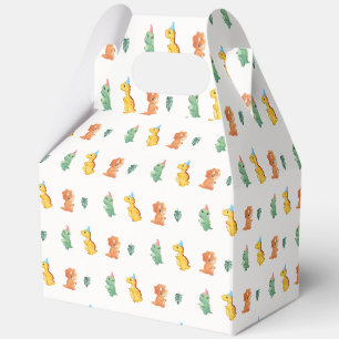 Pattern Hatching Egg Dino Car Baby Shower Favour Box