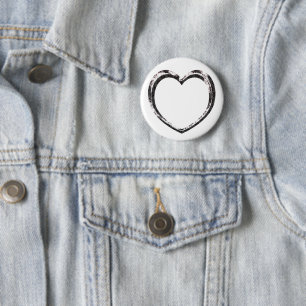 Pattern heart Custom 6 Cm Round Badge