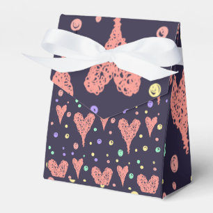 Pattern Hearts Colourful Girly Modern Cute Favour Box