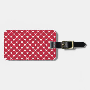 Pattern/Hearts Luggage Tag